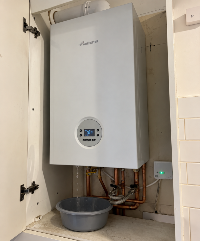 A drip on a Worcester Bosch boiler in a Glasgow home
